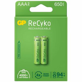 Baterie GP AAA 650mAh Recyko 2ks B2116